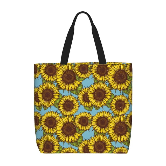 Balery Sunflowers Bolsa de Mano para Mujeres con Cremallera, Bolsa de Gimnasio con Compartimentos, Bolsa para Laptop, Bolsa para Trabajo