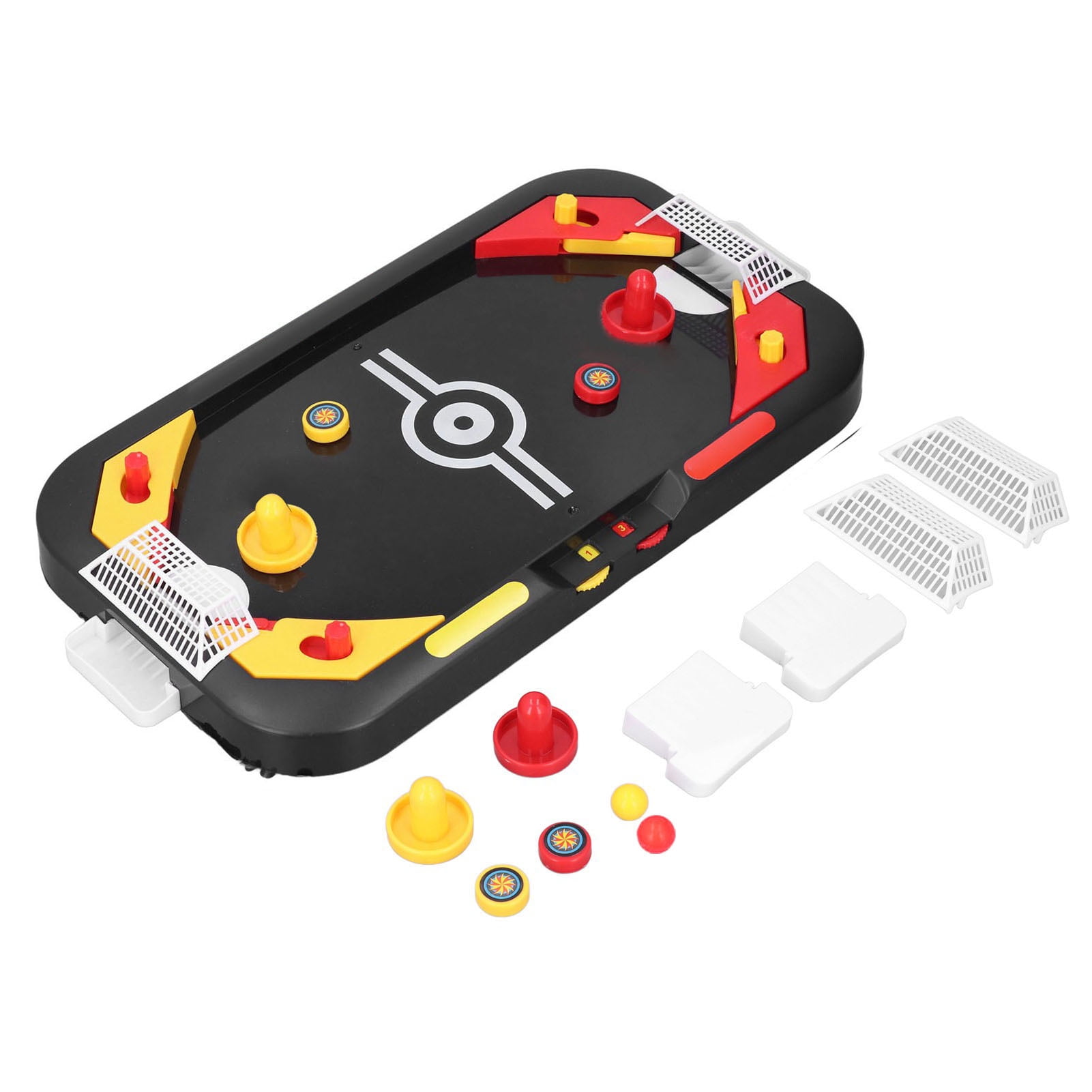 Mesa 2 En 1 De Futbolín Y Hockey Deslizante | Madera MDF | Ideal Para Familia Y Niños | Fácil De Montar
