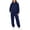 Navy, variant on Xaqiouau Women's Hoodie and Sweatpants Set Fleece Pullover Tracksuit Drawstring Hooded Top Elastic Waist Joggers Casual Sportswear Fall Winter Lounge Outfit Red M
