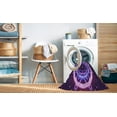 thumbnail image 2 of Ahgly Company Machine Washable Indoor Round Transitional Indigo Purple Area Rugs, 6' Round, 2 of 7