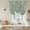Green, variant on Light Blue Botanical Tie Up Curtains for Windows, Adjustable Balloon Window Shades, Pastoral Elegant Spring Floral Kitchen Window Treatments Farmhouse Short Curtains with Rod Pocket 42"x45"