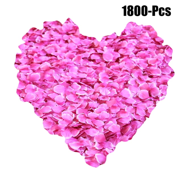 1800PCS Artificial Petals Decorative Rose Petals Flower Petals for Wedding