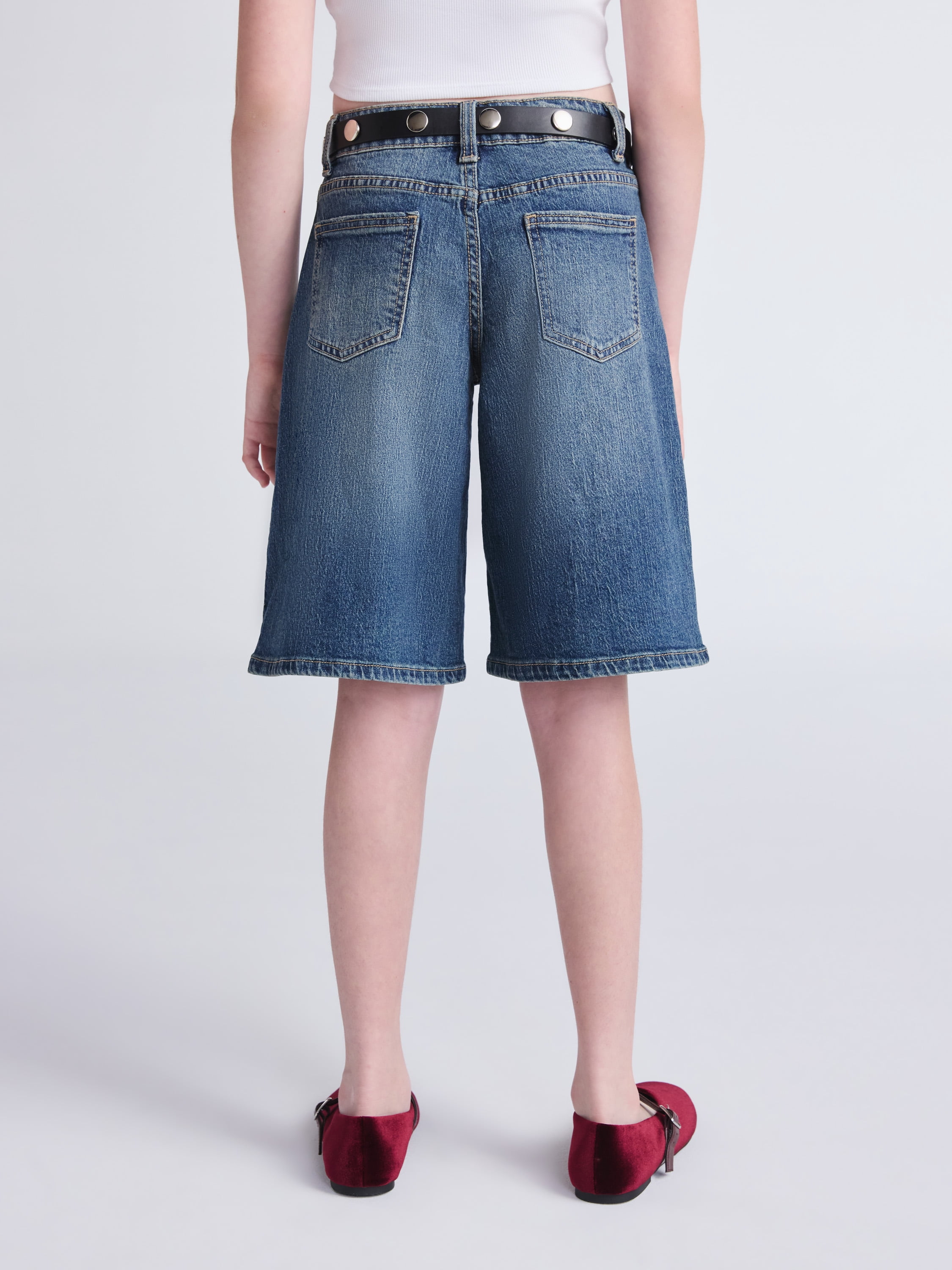 Weekend Academy Girls Bermuda Denim Shorts, Sizes 5-18