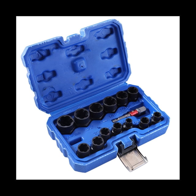 Juego de Herramientas Extractoras de Tuercas de 14 Piezas para Pernos de , Tuercas, Tornillos y Llaves de Tubo