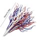 thumbnail image 3 of CaiYueKe 24 Pack Red White and Blue Artificial Flowers 13.4 Inches 4th of July Glitter Sticks Floral Picks Fourth of July Tree Decorations Stem Branches Ornaments for Vase Independence Day Decor, 3 of 6