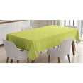 thumbnail image 1 of Green Tablecloth, Abstract Natural Motifs Flourishing Flowers and Leaves with Curves, Rectangle Satin Table Cover Accent for Dining Room and Kitchen, 60" X 90", Apple Green, by Ambesonne, 1 of 2