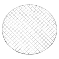 Uxcell Round Cooking Rack, Dia 10.4 Inch Stainless Steel Grill Grate Cross Wire Barbecue Grill for Cooking Baking Air Fryer Racks, Silver
