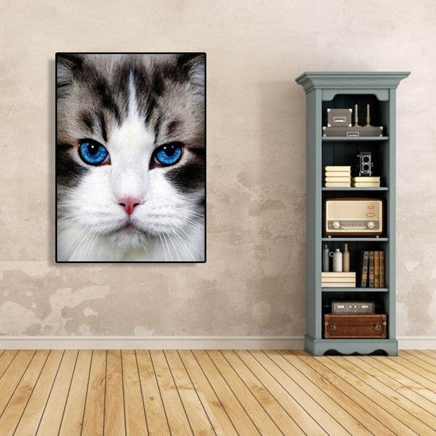 Cuadros Decorativos 5D DIY diamante pintura completo taladro punto de cruz gato arte bordado artesanías DQrwqpou Nuevos Originales