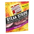 thumbnail image 2 of Slim Jim Smoked Steak Strips, Teriyaki Flavor, 8g Protein Per Serving, 3.15 oz., 2 of 6