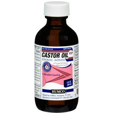 6 Pack - Humco Castor Oil Tasteless 2 oz