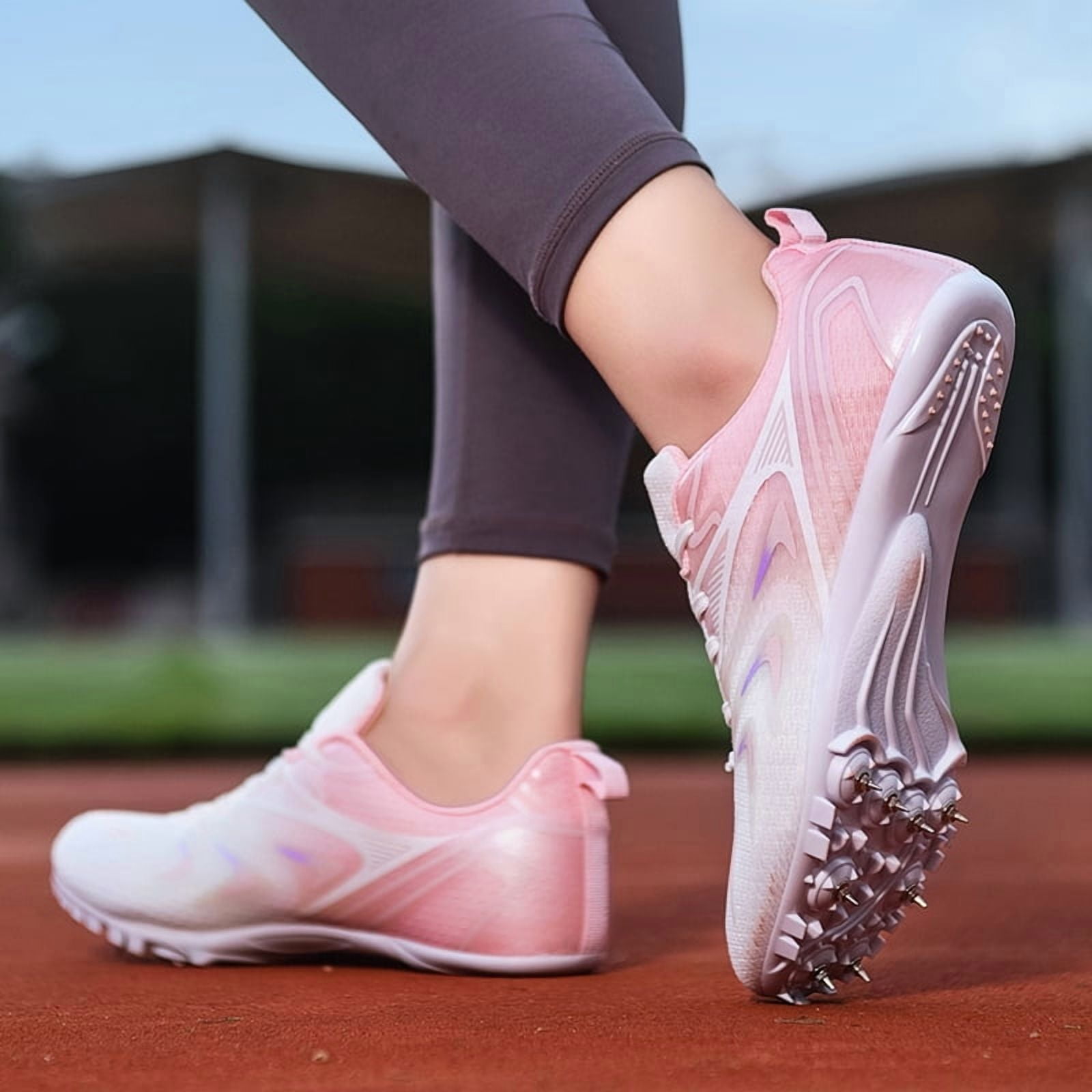 Mens Womens Boys Girls Spikes Athletics Racing Running Shoes Track and Field Sneaker