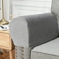 thumbnail image 5 of Viflosae All Inclusive Solid Color Plaid Sofa Armrest Cover 2pc Thickened Elastic Armrest Protector Couch Sleeve All Season Soft Washable Furniture Protection for Living Room Sofa, 5 of 6