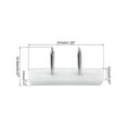 thumbnail image 2 of Furniture Feet Nail, Square Chair Table Leg Protector Pad 31mm x 12mm Plastic 80pcs, 2 of 4