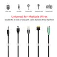 thumbnail image 2 of Eigraketly 40x Clip de cable blanco que ahorra espacio para una organización de cables versátil Organizador de cables Herramientas y ferretería claro, 2 of 6