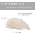 thumbnail image 2 of YooGuoGuo French Beret Hat French Paris Hat Elegant Trend Classic Beanie Hats Autumn Winter Casual Chic Cap, 2 of 9