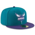 thumbnail image 3 of Men's New Era Teal/Purple Charlotte Hornets Official Team Color 2Tone 59FIFTY Fitted Hat, 3 of 6