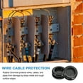 thumbnail image 7 of Uxcell Rubber Grommet 1-3/8", Round Double-Sided Cables Grommet Cord Hole Cover Flexible Table Wire Organizer, Black 4 Pcs, 7 of 7
