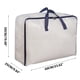 thumbnail image 3 of Bolsa de almacenamiento para colchas de PVC de malla transparente resistente | Organizador de mantas de gran capacidad | 60x50x25cm Ropa plegable Almacenamiento de ropa de cama para armario,, 3 of 4