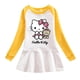 thumbnail image 3 of Hello Kitty nueva falda suéter de doble Color para niños niñas vestido suéter de algodón de dibujos animados Simple falda de volantes de manga larga para bebé, 3 of 5