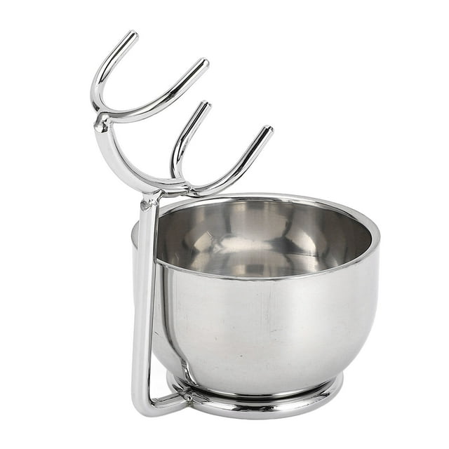 Soporte de Cepillo Con Tazón de Jabón de Afeitado, Soporte de Afeitar y Tazón de Jabón Herramienta de Cuidado Kit de Facial de Aseo Portátil