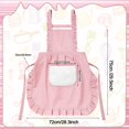 thumbnail image 2 of AOWOO 3 Pack Adjustable Kitchen Aprons for Women, Cute Princess Skirt Design Vintage Apron with Pockets for Cooking Baking BBQ Restaurant, Mothers Day Gift, 2 of 7