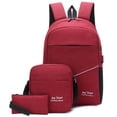 thumbnail image 1 of Bolso de hombro de tres piezas para hombre, de negocios, de tendencia de moda, mochila de ocio, bolso escolar, bolso para computadora, 1 of 4