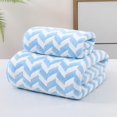 thumbnail image 1 of Feltree 2-Pc Bath Towel and Washcloth Set - Highly Absorbent, Soft & Quick-Drying for Bathroom, Beach and Gym Use, 1 of 7