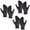 3 Black, variant on 3 Pairs Warm Touch Screen Gloves, Soft Knit Lining Winter Gloves for Men & Women