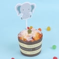 thumbnail image 2 of OUNONA Cake Toppers for Decoration Grey Paper Props with Safe Material Picks, 2 of 8