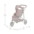 thumbnail image 4 of Olivia's Little World Polka Dots Princess Doll Jogging Stroller, Pink, 4 of 11