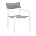 thumbnail image 3 of Modway Raleigh 7 Piece Outdoor Patio Aluminum Dining Set in White Gray, 3 of 10