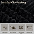 thumbnail image 5 of 76" Convertible Futon Sofa Bed,Folding Boneless Floor Couch with Deep Seat,Cloud Corduroy Fold Out Sleeper Sofa with Memory Foam Cushion for Living Room,Bedroom,Black, 5 of 8