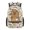 Art Capybara Print, variant on Lizard Pattern School Backpack, Polyester Waterproof Bookbag Multiple Zipper Pockets School Bag for Outdoor Activities Travel