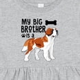 thumbnail image 4 of Inktastic My Big Brother is a Saint Bernard Girls Baby Dress, 4 of 5