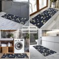 thumbnail image 2 of Darkblue Daisy Flower Yellow Centers Pattern Kitchen Rug Mat,Kitchen Runner Rugs Non Skid Washable,Decorative Kitchen Floor Mats for Kitchen,Sink,Laundry,17"X47", 2 of 5