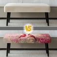 thumbnail image 5 of Jiueut Cardinal Cherry Blossom Print Dining Bench Cover, Washable Bench Seat Protector Cover with Elastic Band Breathable Rectangle Seat Cushion Long Chair Cover for Home Hotel, 5 of 7
