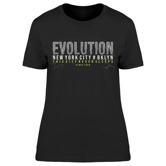 Evolution, Nyc Brklyn T-Shirt Women -Image by Shutterstock, Female x-Large