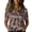 Rose Gold, variant on Women's Retro Shirt Women's Satin Printed Short Sleeved Shirt Vacation Style Shirt