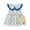 Blue, variant on Zwiiyzr Boho Baby Dress Toddler Girl Summer Out Lace Doll Collar Bow Sleeveless Floral with Hat for 1-4 Years Baby Clothes Pink