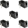 thumbnail image 1 of HUGFEGWE DC-002 3.5mmx1.3mm DC Power Jack Plug 3 Pin Female Socket Connector 5pcs CJB91-112445, 1 of 7