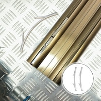 TOYMYTOY 2Pcs Bottom Positioner for Sliding Wardrobe Doors Silver Manganese Steel Durable