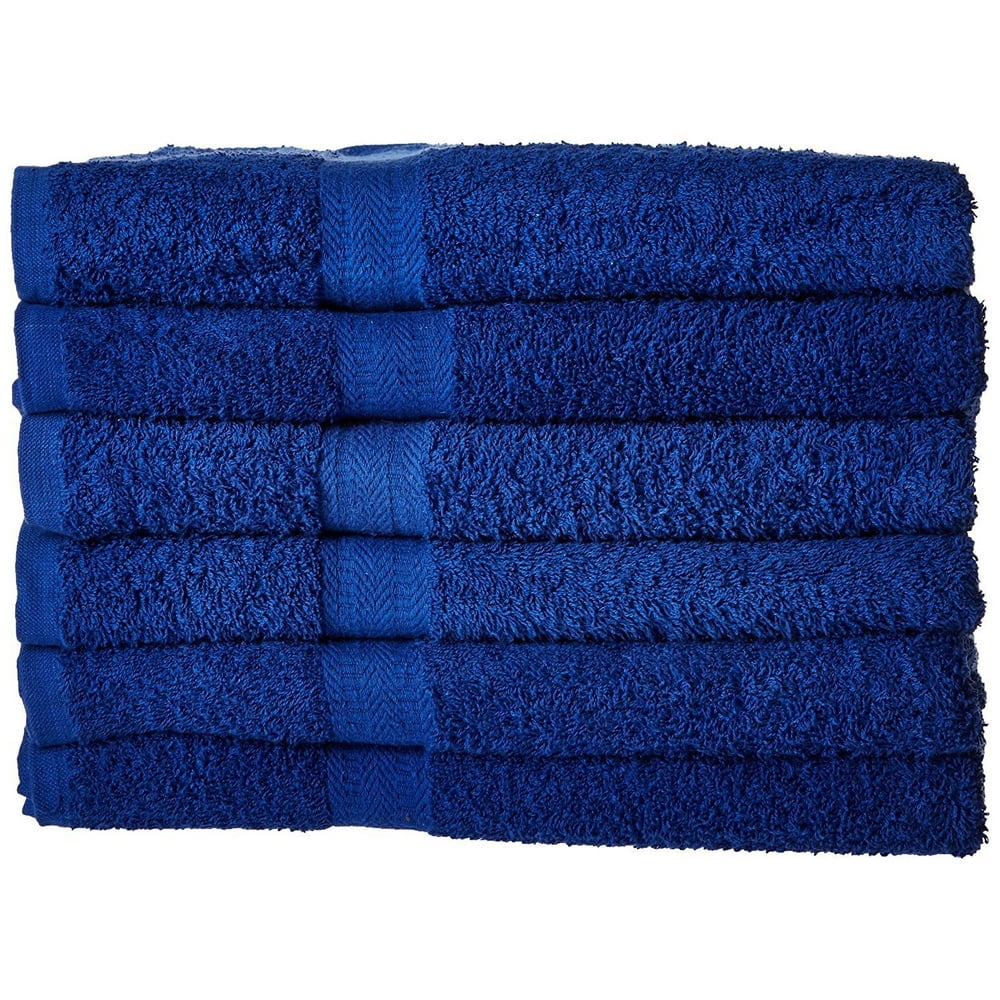 Utopia Cotton Bath Towel 27Inch x 54Inch 400GSM, 6Pack, Royal Blue