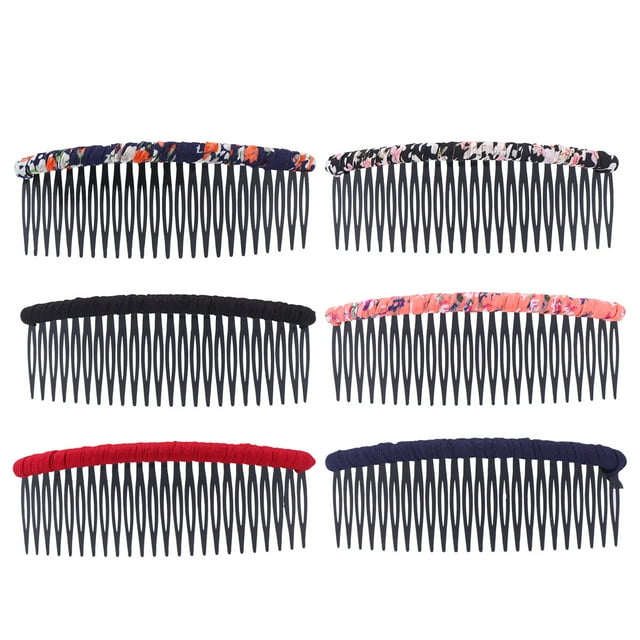 Miangastore 6 Pcs Peigne à Cheveux Simple en Plastique Peigne de Coiffure Peigne à Frange Peigne Moderne Coiffure pour Femmes Filles (Type Mixte Livraison)