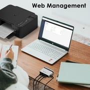 WAVLINK USB WiFi Wireless Print Server with 10/100Mbps LAN/Bridge, 480Mbps USB2.0, Support Wired/Wireless/Standalone Modes All RAW-supported Printers