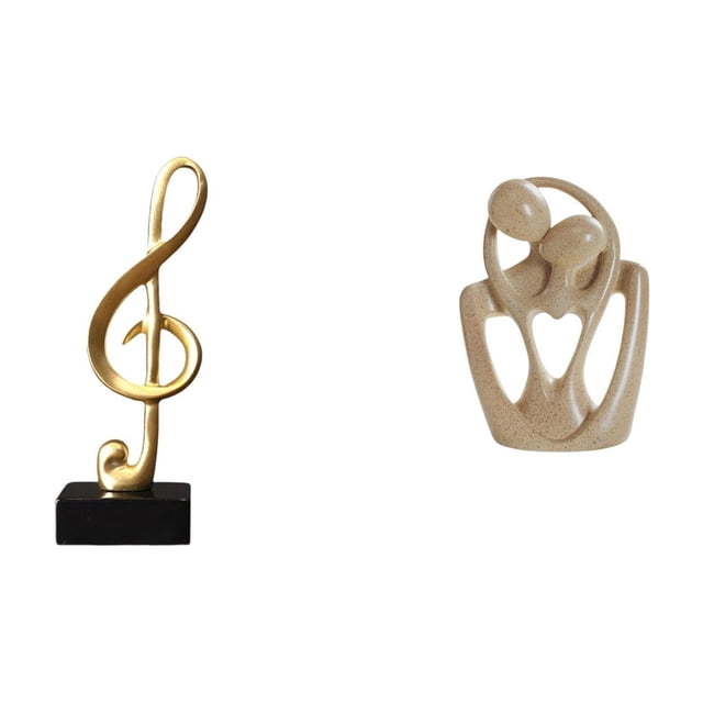 Escultura De Resina De Pareja Armoniosa, Adorno Creativo De Mesa, Figura Abstracta, Centro De Mesa Para Escritorio, Estantería, Cafetería, Regalo De Cumpleaños Para Inauguración De La Casa