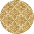 thumbnail image 1 of Ahgly Company Indoor Round Patterned Cinnamon Brown Area Rugs, 6' Round, 1 of 1