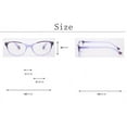 thumbnail image 2 of Candy Color Reading Glasses Spring Hinges Readers Cat Eye Womens Plastic Presbyopic Glasses, 2 of 3