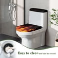 thumbnail image 4 of HELLHERO Flame Pattern Elastic Fabric Toilet Cover & Dust-Proof Toilet Lid Cover & Adjustable for Gift Elastic Bottom, 4 of 8