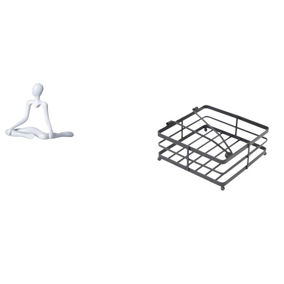 Figura de escritorio,Escultura abstracta de pensador para decoración de oficina y hogar.,Servilletero,Servilletero Dispensador de servilletas de mesa de cocina,Servilletero de mesa para boda