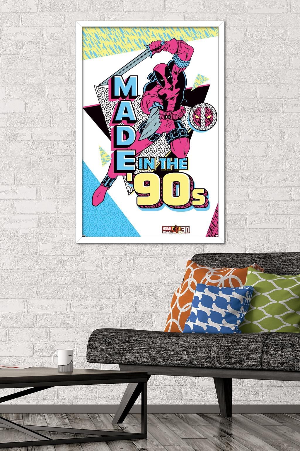 Marvel Comics - Deadpool - Made In the 90's Wall Poster, 22.375" x 34", Framed